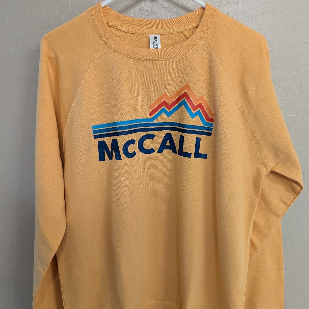 NEW McCall Idaho Light Sweatshirt MT Brand Apparel Unisex Womens L/Mens Medium - Picture 2 of 6